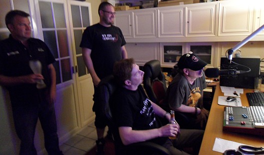 A look into the crowded studio